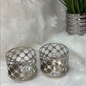 White BarnCandle Bedazzled Candle Holders 🕯🕯